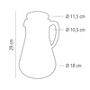 Pichet avec insert réfrigérant, 3 l | APS 10770