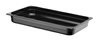Bac GN 1/1 prof. 6,5 cm en polycarbonate noir | HENDI 862209