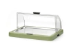 Vitrine réfrigérée simple roll-top Duo UNIQ conçue par Robert Bronwasser, verte, 46x35x22 cm | HENDI 871966