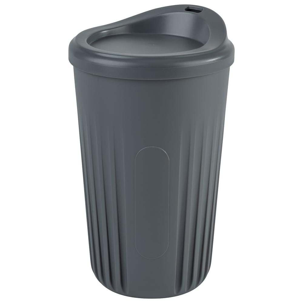 Gobelet réutilisable TO GO, haut, gris, 8.5x13.5 cm, 400 ml | APS 66912