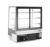Vitrine réfrigérée 3 étagères 650 l, LED, noire, refroidissement dynamique | HENDI 233320