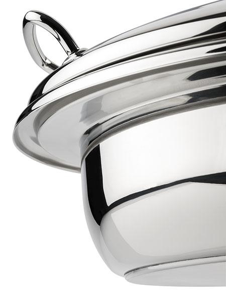Réchaud de table EASY INDUCTION, rond, avec couvercle à fenêtre en verre, 6 l | APS 12324