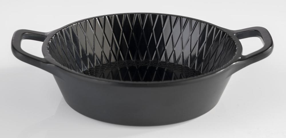 Bol MINI avec poignées, noir, en mélamine, 8,5x11,5x2,5 cm, 70 ml | APS 84778