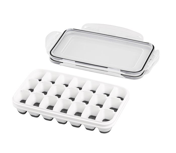Moule à glaçons en silicone avec couvercle, lot de 2 pièces | APS 36103