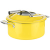 Ensemble avec casserole pour réchaud à induction, couleur jaune, 4 l | APS 12336
