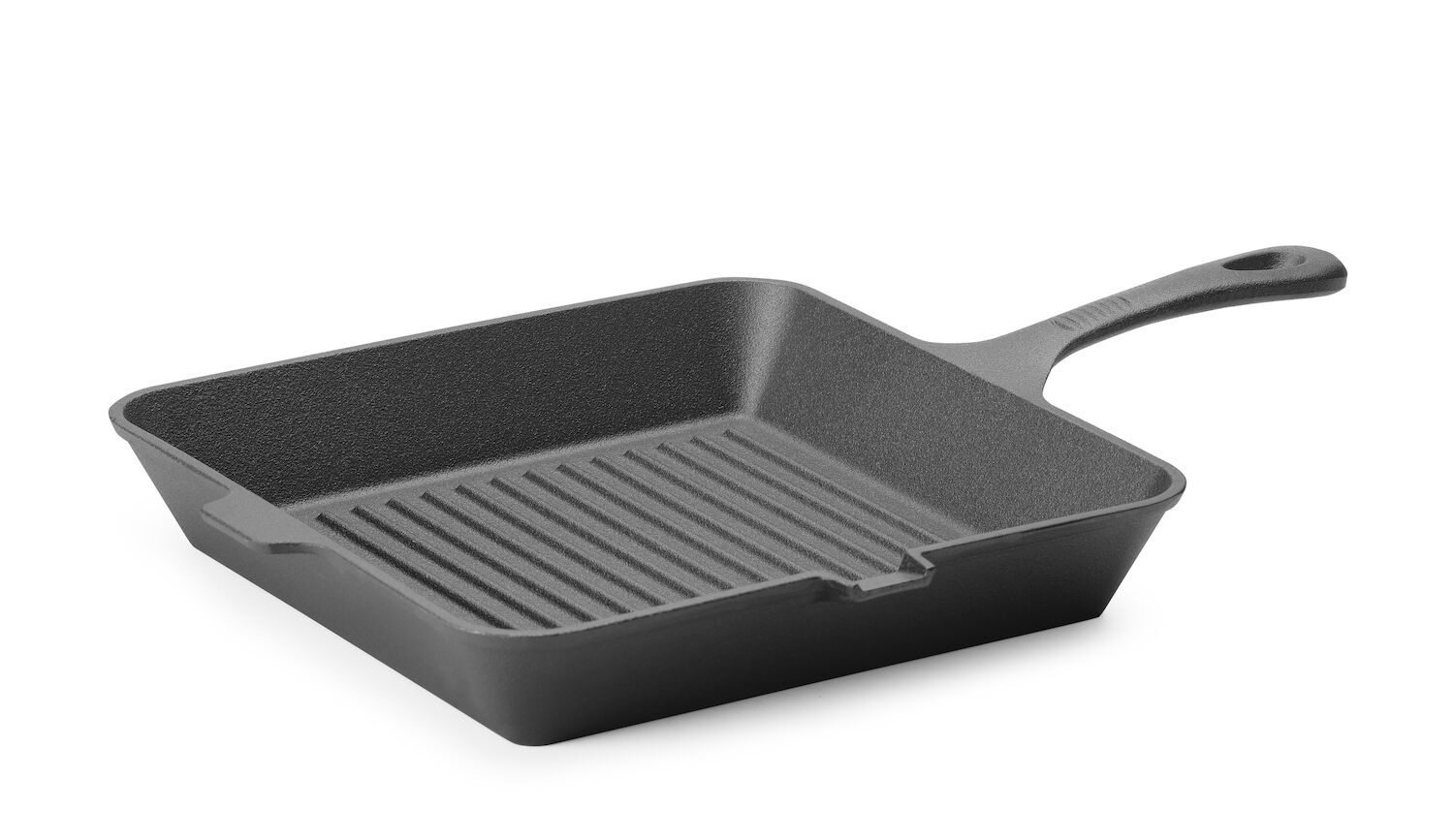 Poêle carrée en fonte pour griller, 26,5 x 26,5 cm | HENDI 629369