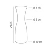 Carafe en verre, 1 l | APS 10766