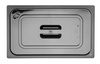 Couvercle GN 1/4 en polycarbonate noir | HENDI 862902