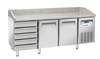 Table réfrigéré pour pizza 2-portes, 5 tiroirs, 430 l, en acier inoxydable | ARKTIC 236802