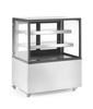 Vitrine réfrigérée 2 étagères 300 L, acier inoxydable, LED, 0-6°C | ARKTIC 233337
