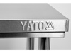 Table de travail inox avec étagère 100x70x85 cm | YATO YG-09031