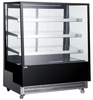 Vitrine réfrigérée 3 étagères 650 l, LED, noire, refroidissement dynamique | HENDI 233320
