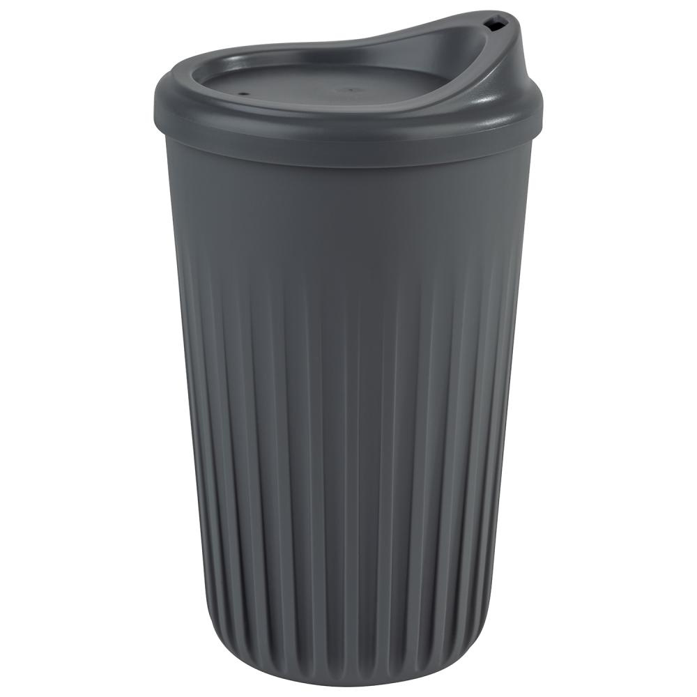 Gobelet réutilisable TO GO, haut, gris, 8.5x13.5 cm, 400 ml | APS 66912