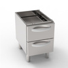 Socle avec bloc de tiroirs GN 1/1 | TECNOINOX 716077