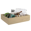 Insert pour boîte en bois GN 1/2, 2 pièces, 24x10,5x6 cm, marron | APS 14022