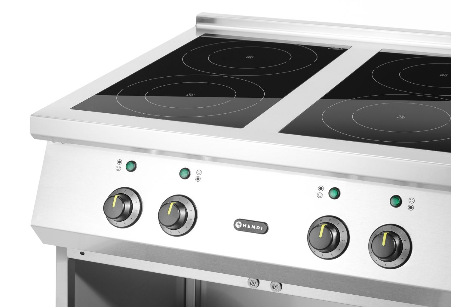 Cuisinière à induction 4 feux, 17 kW, 400 V | HENDI 237687