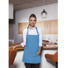 Tablier court Basic 75 x 60 cm avec poche et boucle turquoise | KARLOWSKY BLS 6-43-Stck