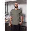 Chemise de cuisine Performance manches courtes sauge | KARLOWSKY TM 5-67