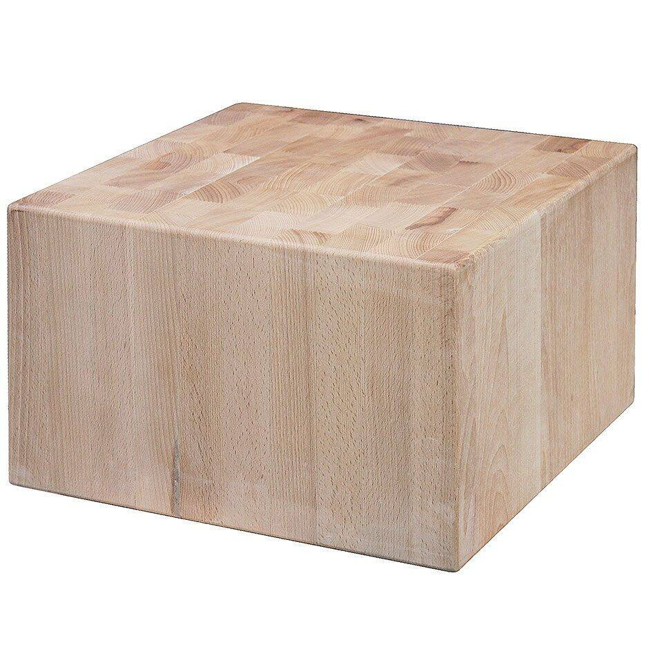 Billot de boucher en bois, 50x50x25 cm | CONTACTO 3644/505