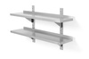Étagère murale double en acier inoxydable | HENDI 811726