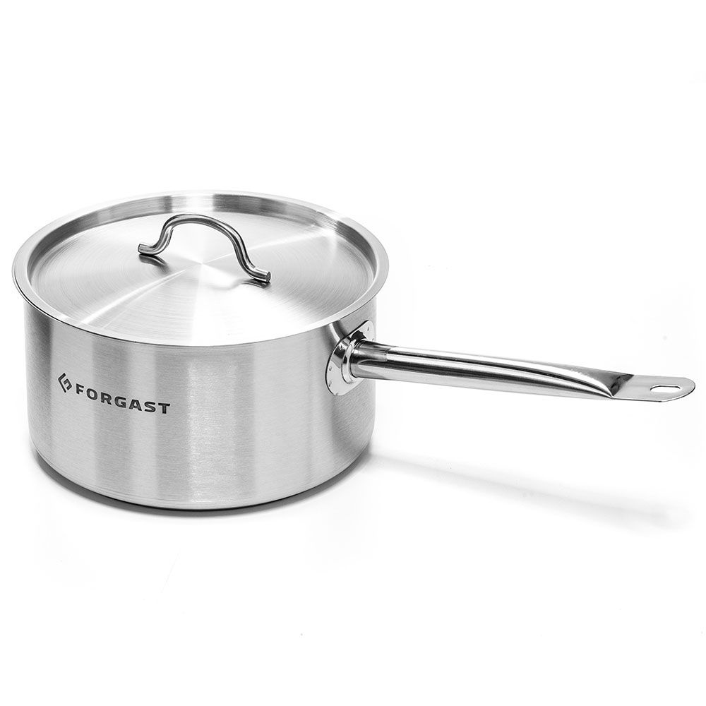 Casserole en acier inoxydable avec couvercle, 4 l, 20 cm | FORGAST FG02104