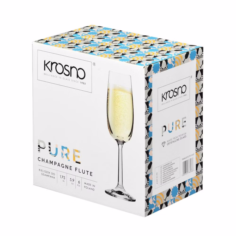 Flûtes à champagne Pure 170 ml - lot de 6 pièces | KROSNO FKMA357017011010