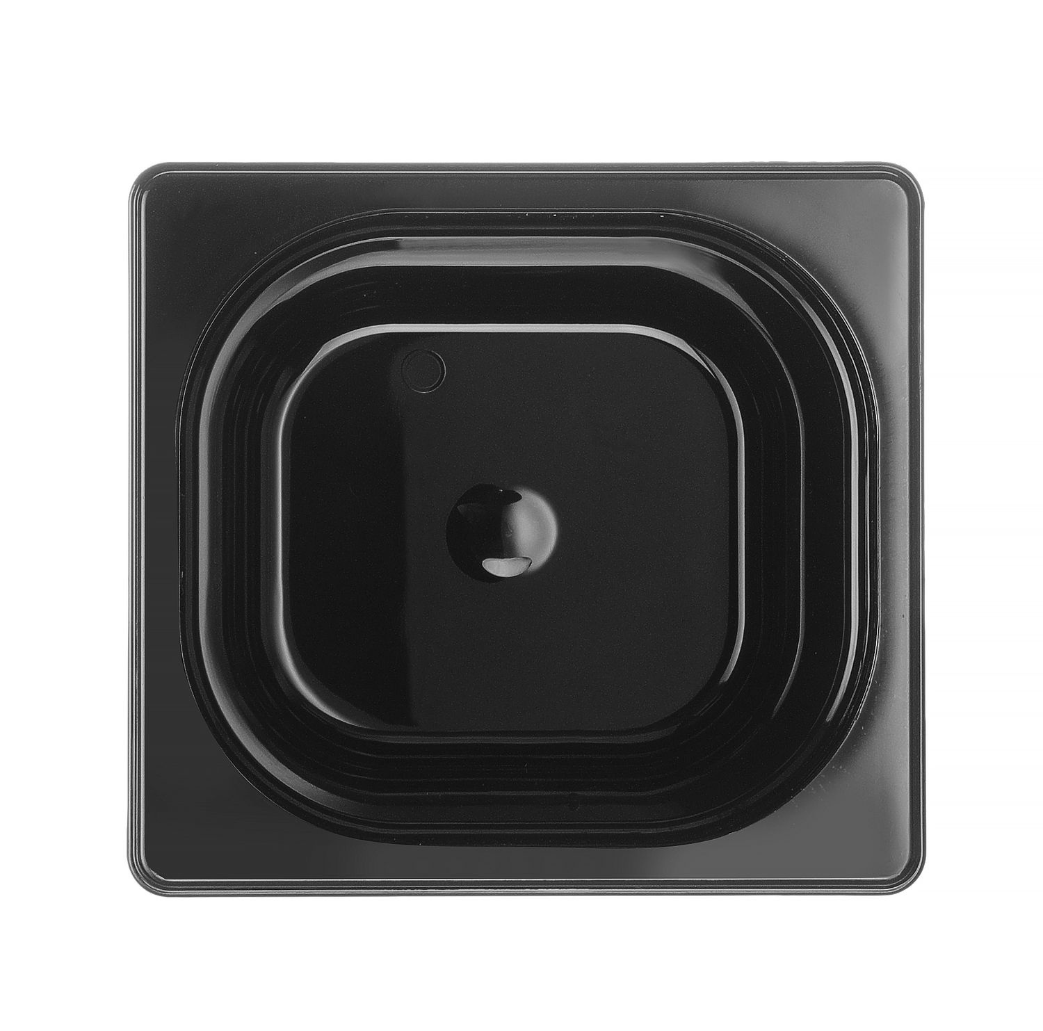 Récipient GN 1/6 prof. 15 cm en polycarbonate noir | HENDI 862711