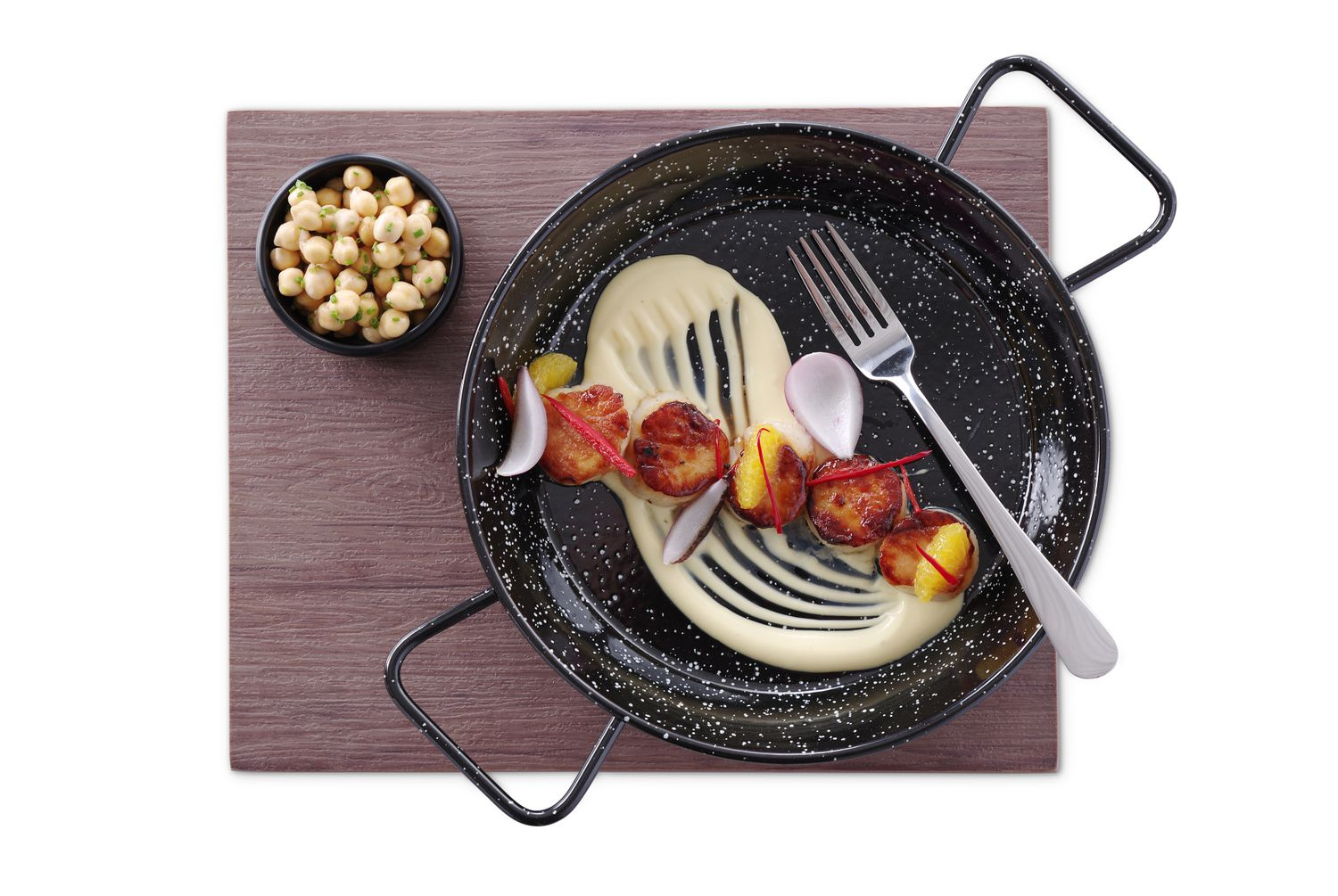 Poêle émaillée pour paella Ø 24 cm | HENDI 622742