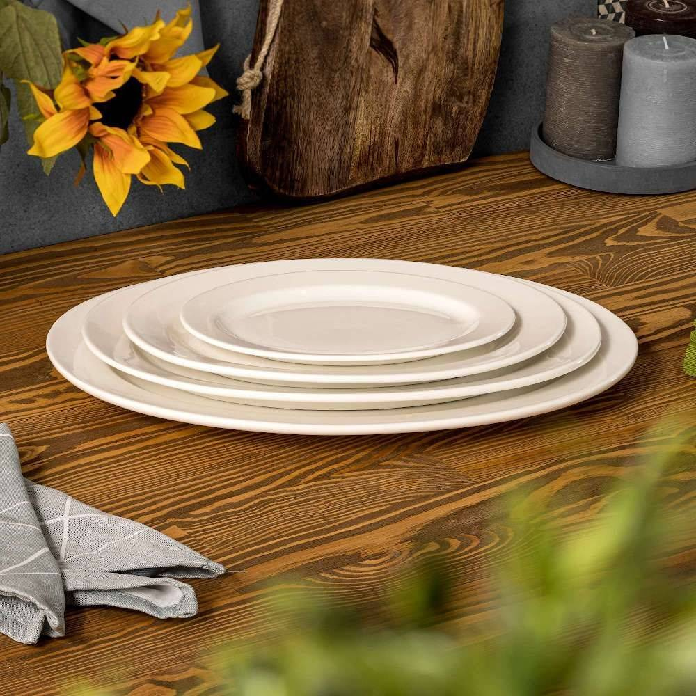 Plat ovale en porcelaine Modermo Prima 40 cm | MODERMO MP019