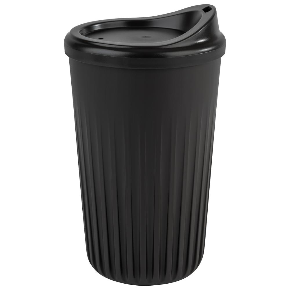 Gobelet réutilisable TO GO, haut, noir, 8.5x13.5 cm, 400 ml | APS 66913