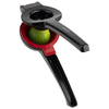 Presse-citron vert avec insert réducteur, aluminium, couleur noire | APS 93214