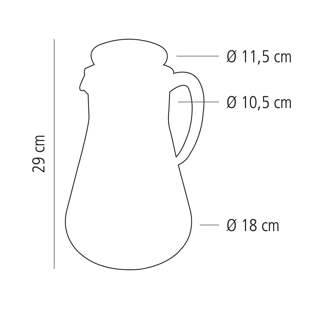 Pichet avec insert réfrigérant, 3 l | APS 10770