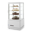 Vitrine réfrigérée posable 68 L, blanche, LED, acier inoxydable, 230 V | ARKTIC 233634
