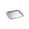 Plateau de banquet CLASSIC, acier inoxydable, 35,4x32,5x1,5 cm | APS 389