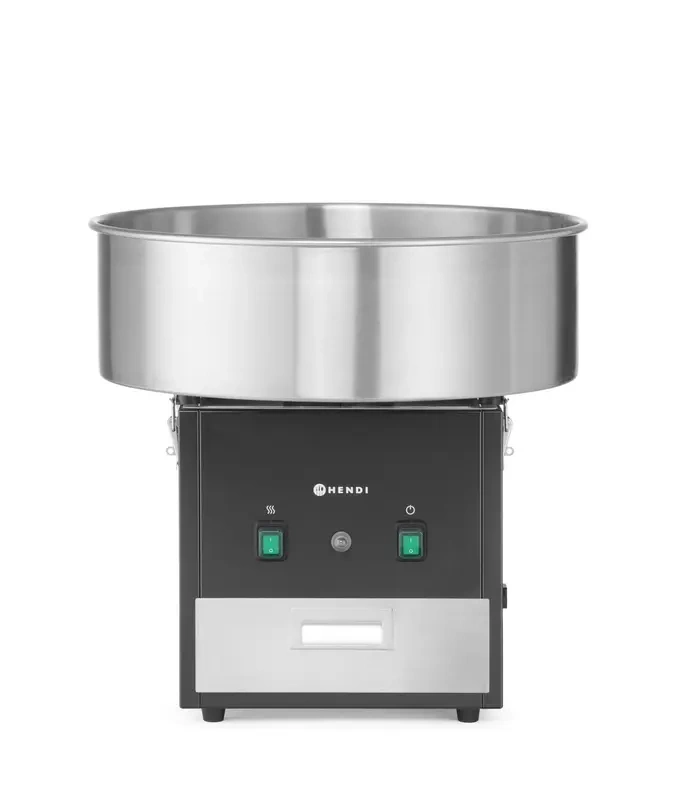 Machine à barbe à papa sans couvercle, couleur noire, 220-240V/1130W, 52x52x(H)50,3 cm | HENDI 282816
