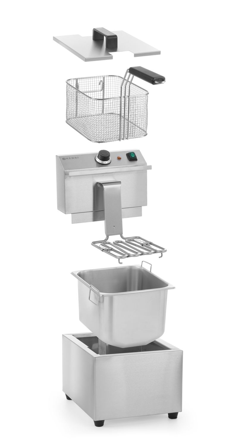 Friteuse électrique Master Cook, 8 l, 3,25 kW, zone froide | HENDI 207208