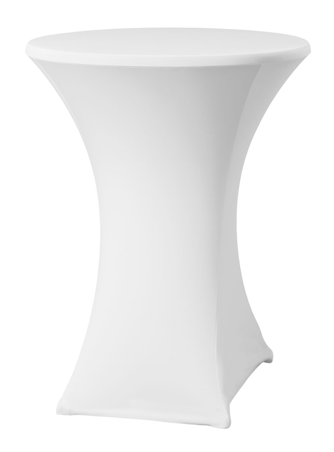 Housse pour table ronde SYMPOSIUM blanche | HENDI 813157