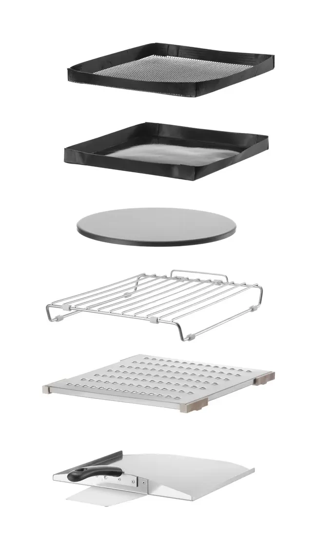 Four convection-micro-ondes CombiTurbo, 18 L, noir, 230 V / 3000 W | HENDI 281277