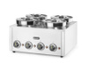 Bain-marie Thermosystem 4, 16 l, 4 compartiments, acier inoxydable | HENDI 201466