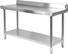 Table de travail en acier inoxydable avec étagère 140x60x85 cm | YATO YG-09023