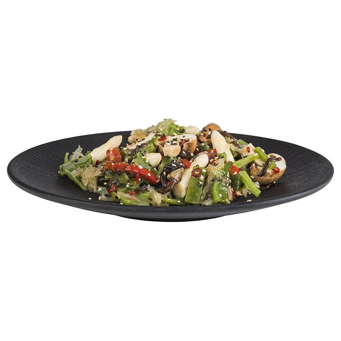 Assiette NERO en mélamine, noire, 26 cm | APS 85064