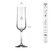 Verres à vin mousseux SPARKLING WINE 250 AXIS, 250 ml, lot de 6 pièces | KROSNO GLASS F57C978022001010