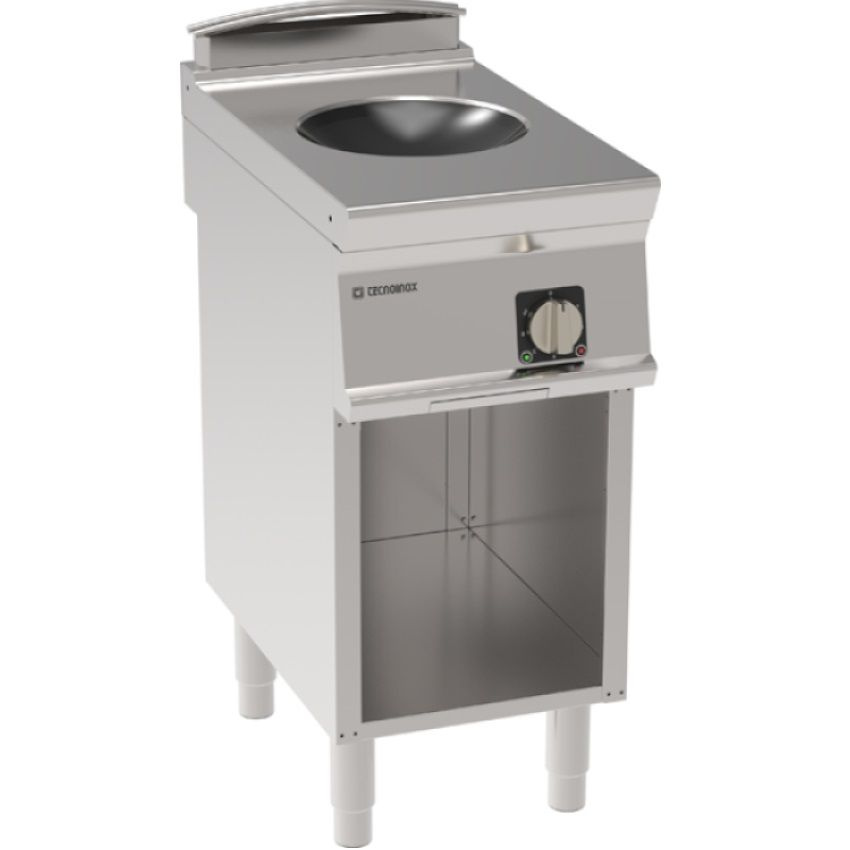 Wok à induction avec base | TECNOINOX 716082