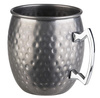Tasse pour MOSCOW MULE, acier vintage martelé, diamètre 9 cm, 500 ml | APS 93346