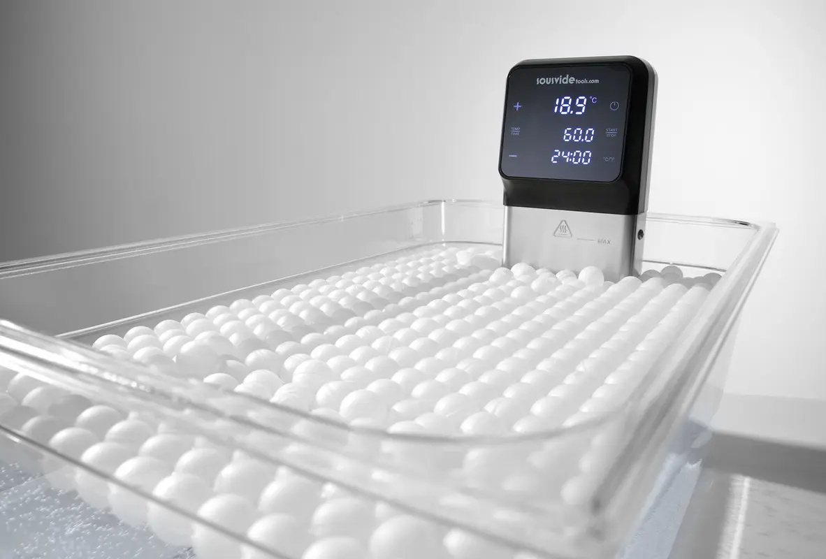 Billes de cuisson sous-vide, 500 pcs, blanc, polypropylène, 2 cm | HENDI 551998