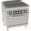 Cuisinière électrique à plaque pleine avec four GN 2/1 | TECNOINOX 716188