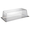 Plateau avec couvercle 33x17x10 cm, acier inoxydable, avec couvercle | APS 64