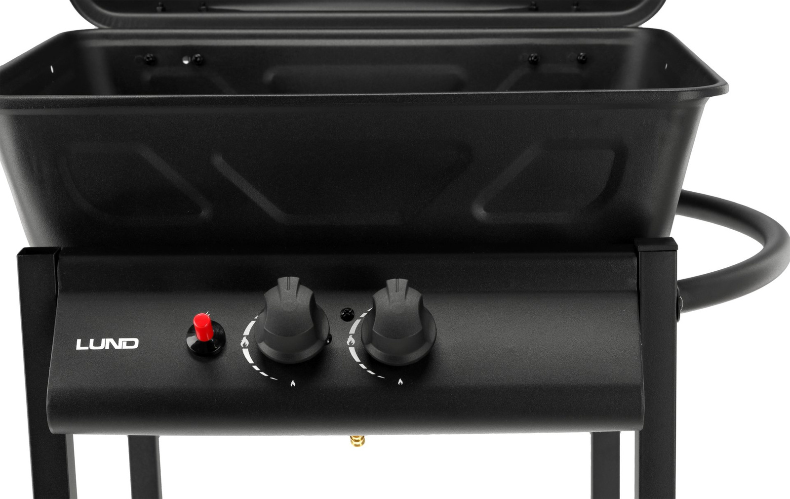 Grill à gaz BAVEN, 2 brûleurs, noir, 5,5 kW | LUND 99657