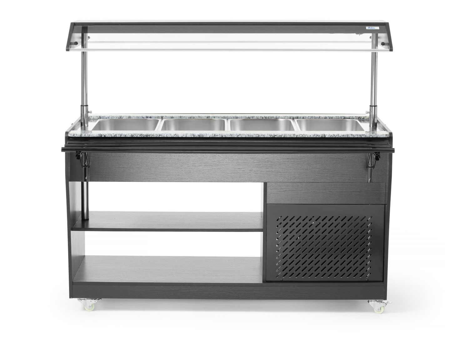 Vitrine buffet réfrigérée à salades, 149x76,5x137 cm, 4 x GN 1/1, 230 V | ARKTIC 274057