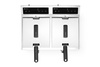 Friteuse à induction à 2 cuves Kitchen Line, 2x8 l, 2x3,5 kW, 230 V | HENDI 215029